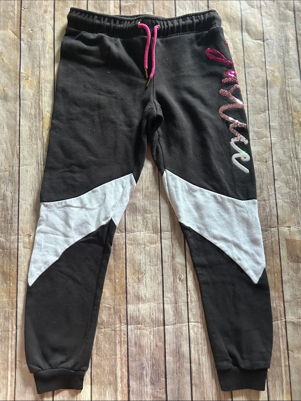Justice Girls Pink, Black, White & Multicolor Matching Set